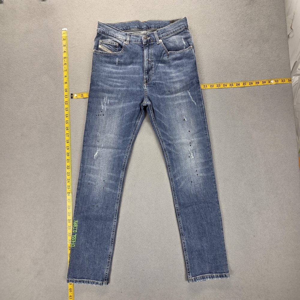 Diesel Jeans Youth 14 Blue D-Eetar J Tapered Slim Stretch Distressed KXB9M